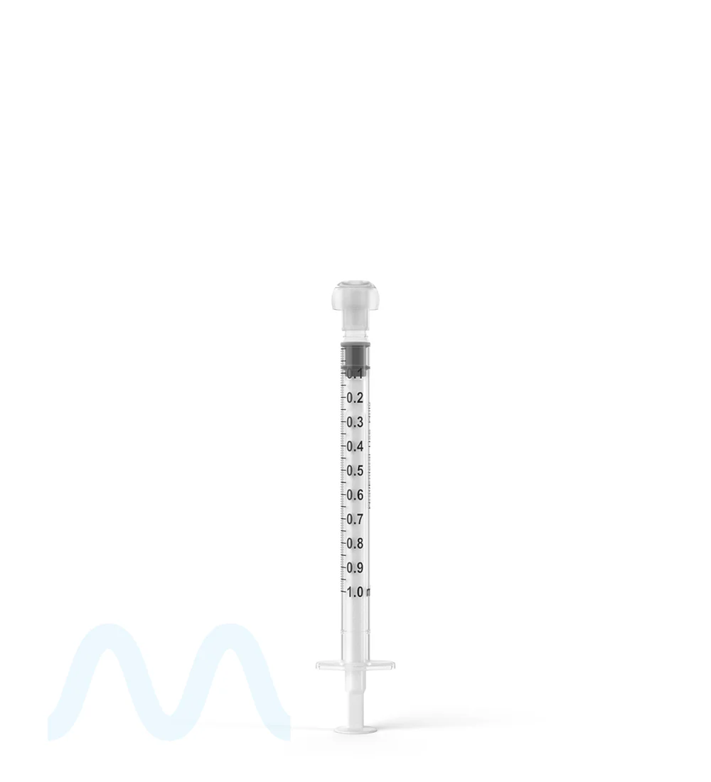 Plastic Oral Concentrate Syringes | 1mL - 0.1mL Increments - 100 Count - Image 3
