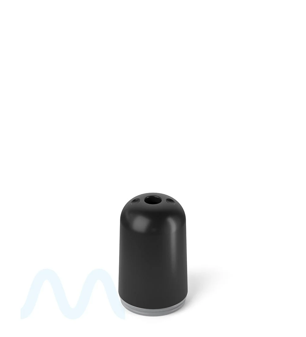 AVD | Round Vape Mouthpiece for Glass Cartridges | Black Plastic - Screw On - 600 Count - Image 3