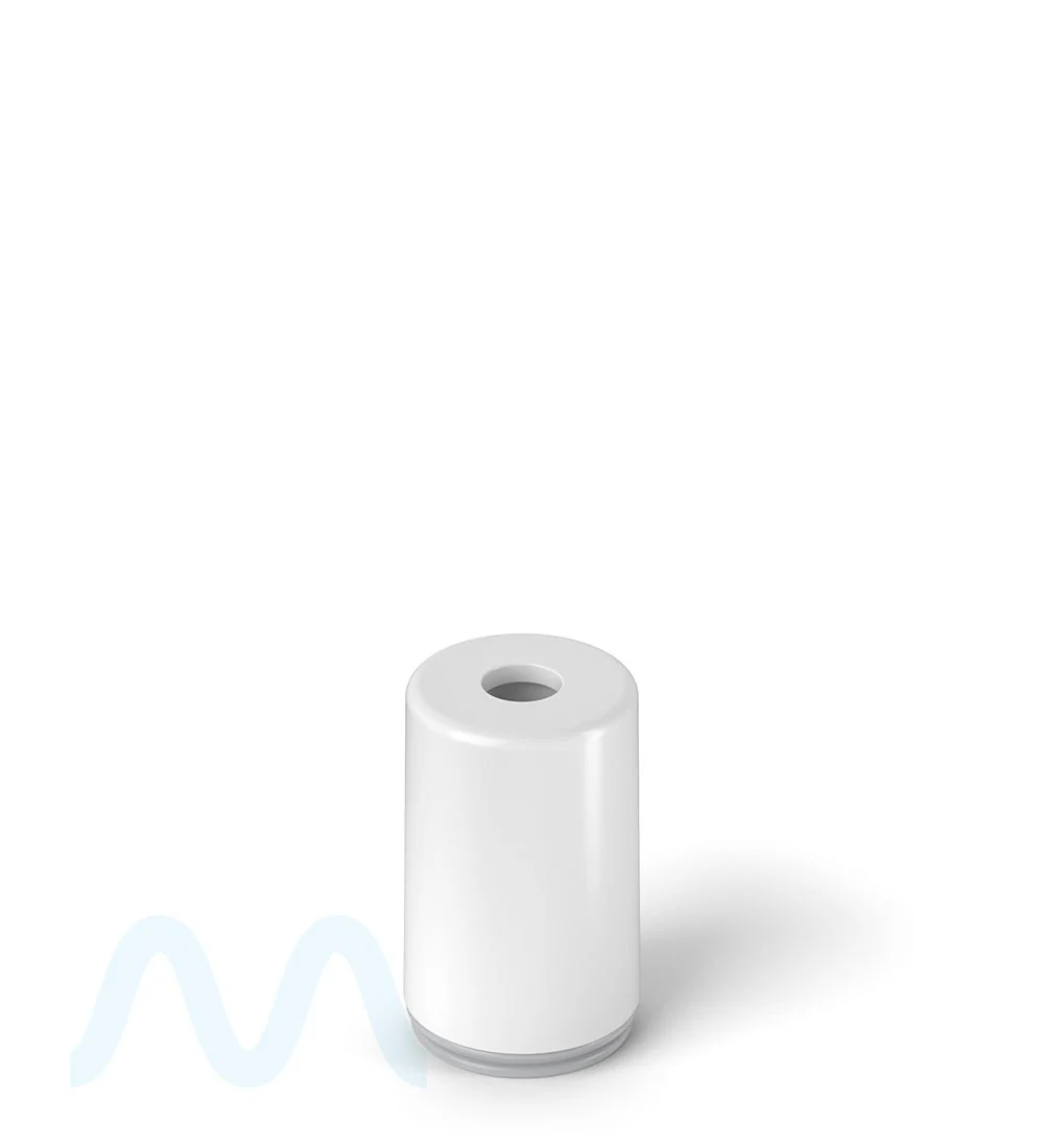 AVD | Barrel Vape Mouthpiece for Glass Cartridges | White Plastic - Eazy Press - 600 Count - Image 2