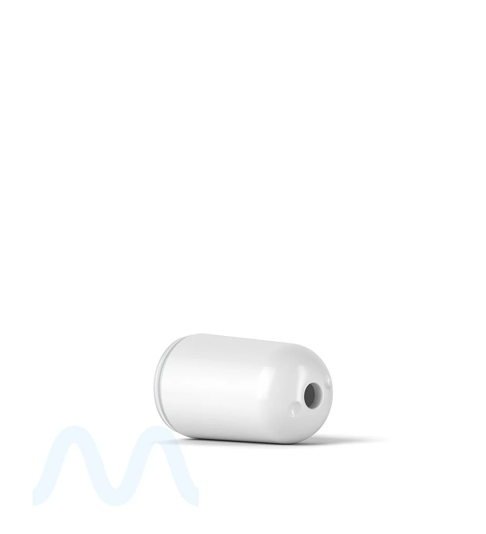 AVD | Round Vape Mouthpiece for Glass Cartridges | White Plastic - Screw On - 600 Count - Image 3