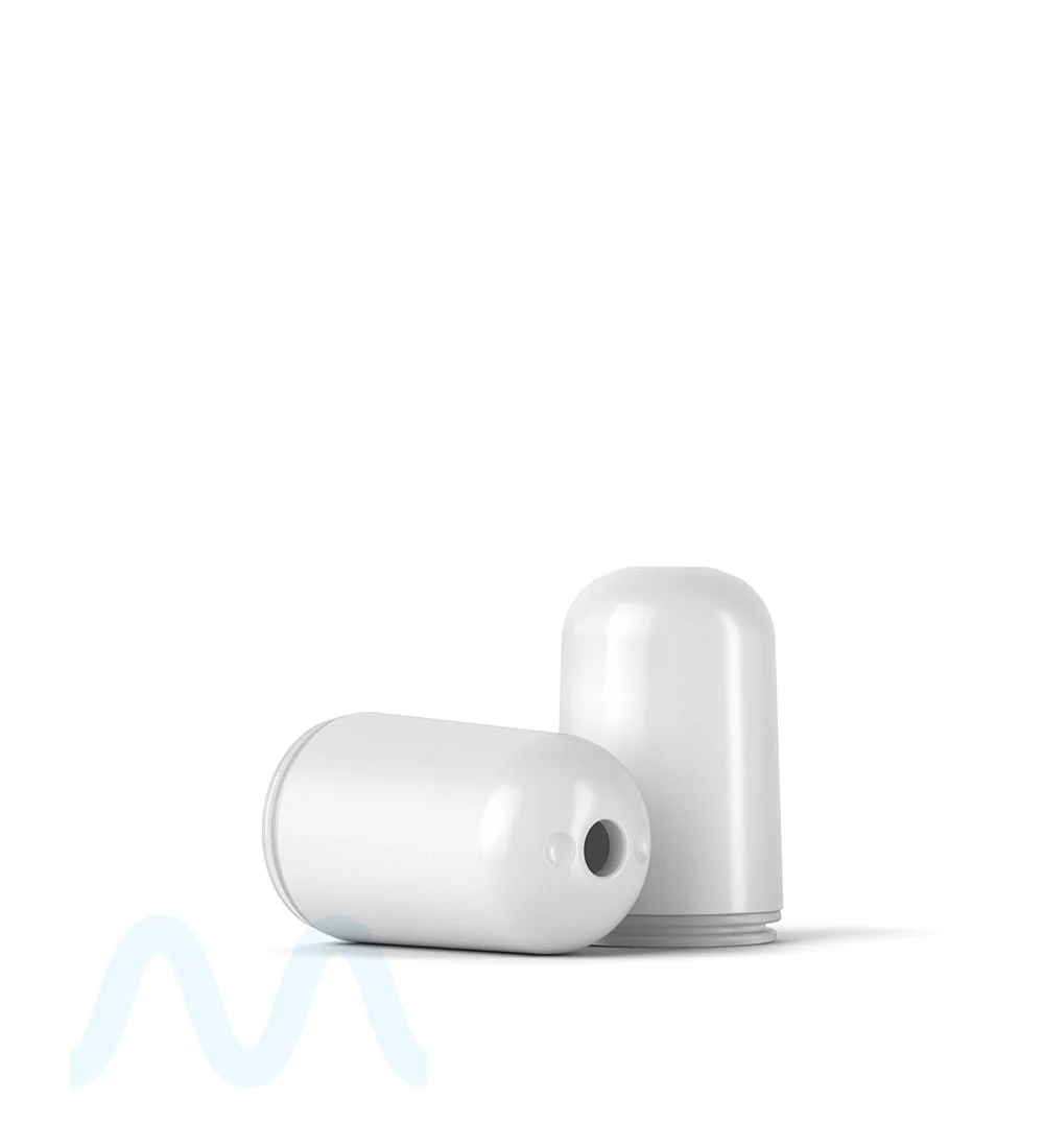 AVD | Round Vape Mouthpiece for Glass Cartridges | White Plastic - Screw On - 600 Count - Image 6