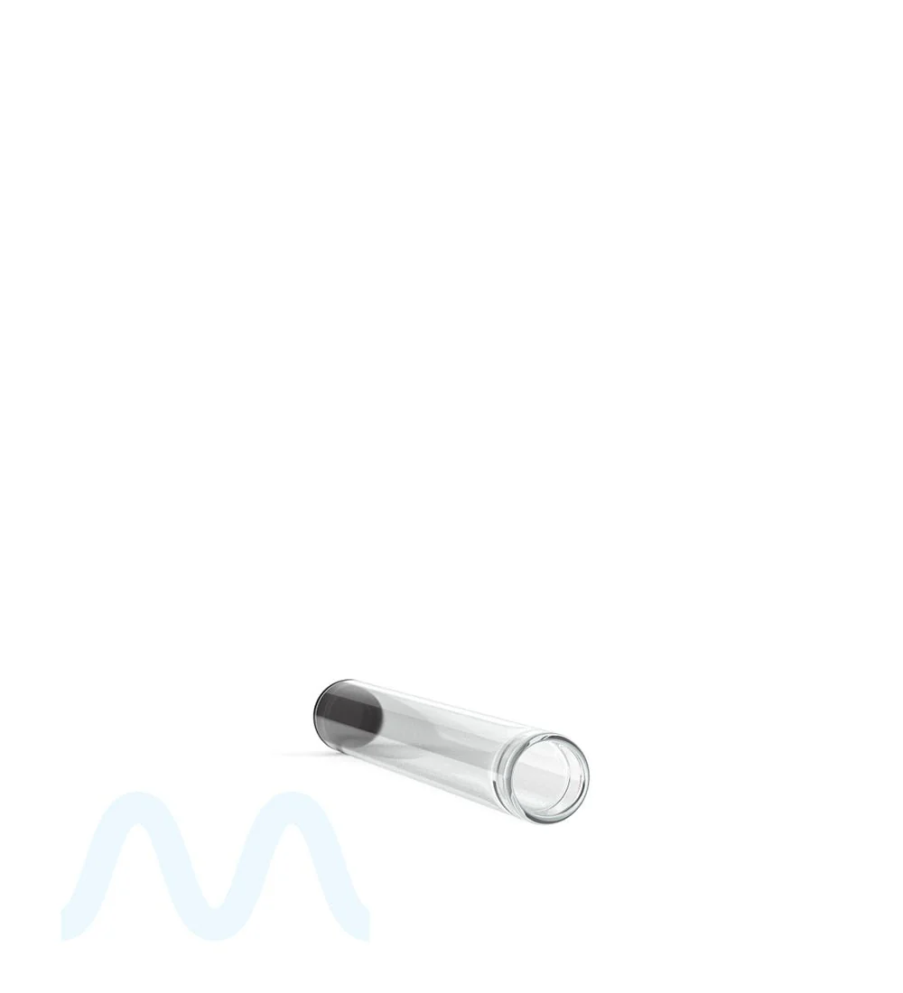 Buttonless Vape Cartridge Tube w/ Black Cap | 86mm - Clear Plastic - 500 Count - Image 4