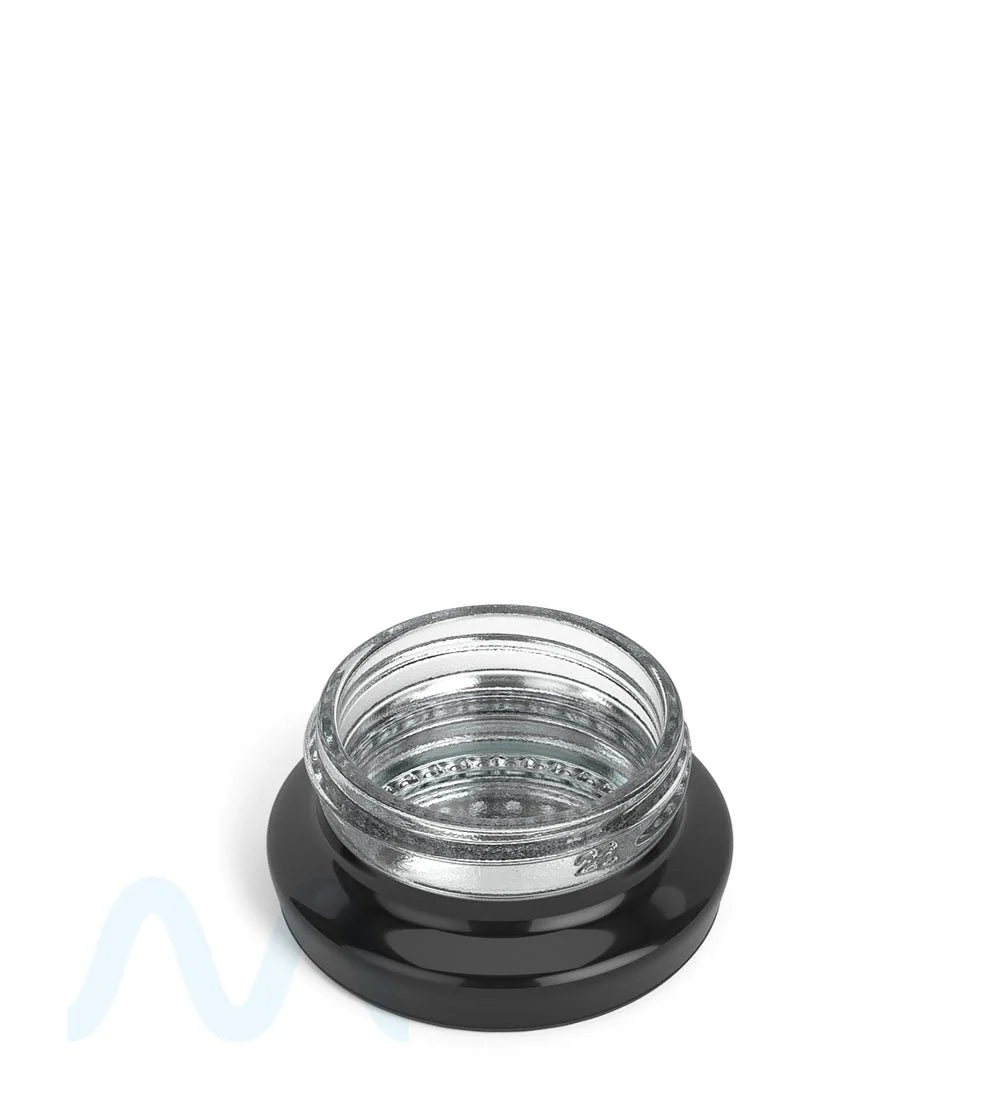 Black Glass Concentrate Containers / Silver Interior | 38mm - 9mL - 240 Count - Image 2