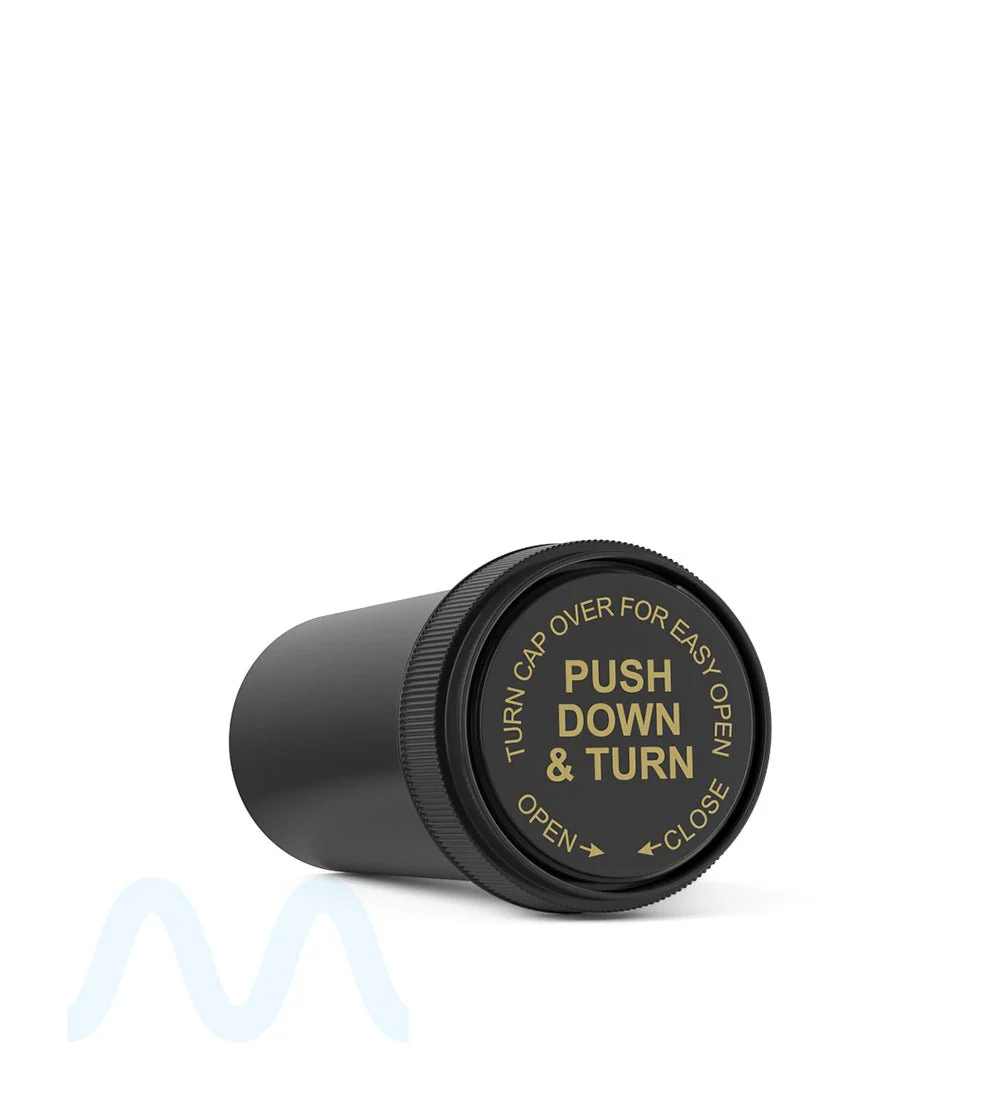 Child Resistant | Black Reversible Cap Vials | 40dr - 10g - 150 Count - Image 7