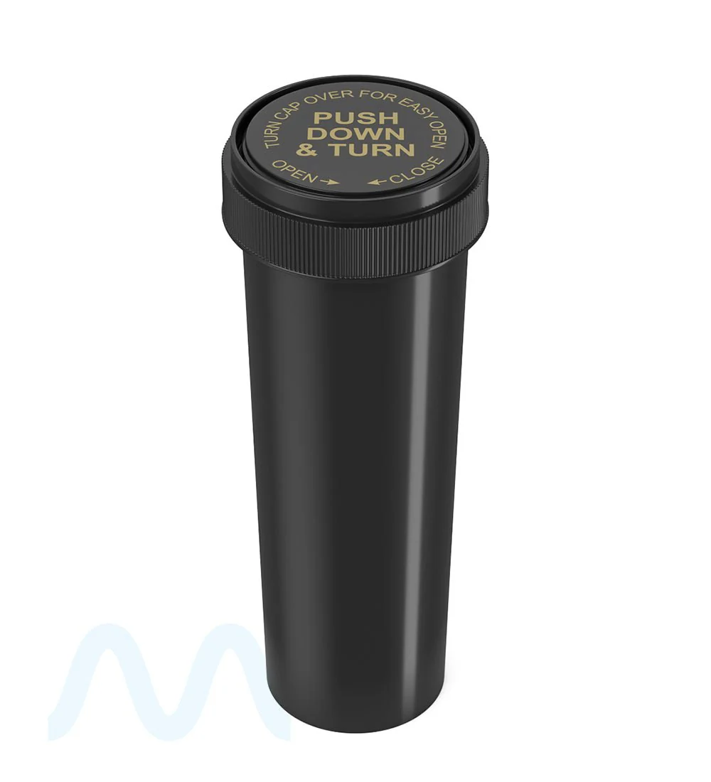 Child Resistant | Black Reversible Cap Vials | 60dr - 14g - 100 Count - Image 4