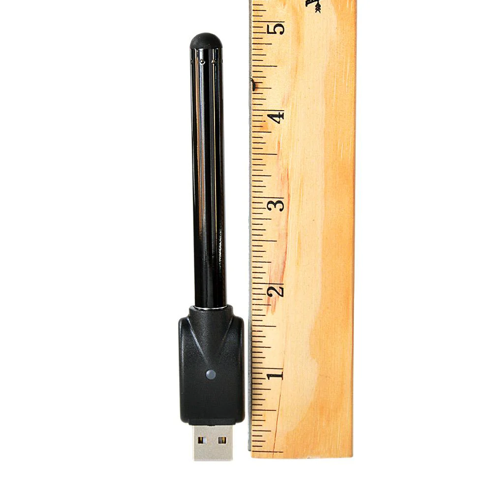 Buttonless Stylus 510 Thread Vape Battery with USB Charger | 280mAh - Black Metal - 1 Count - Image 5