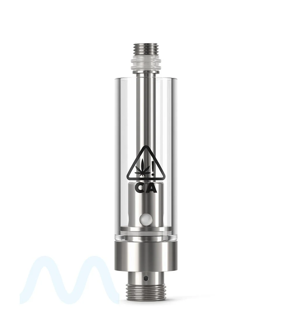AVD California Universal Symbol | Glass Vape Cartridge with 2mm Aperture | 1mL - Screw On - 1200 Count