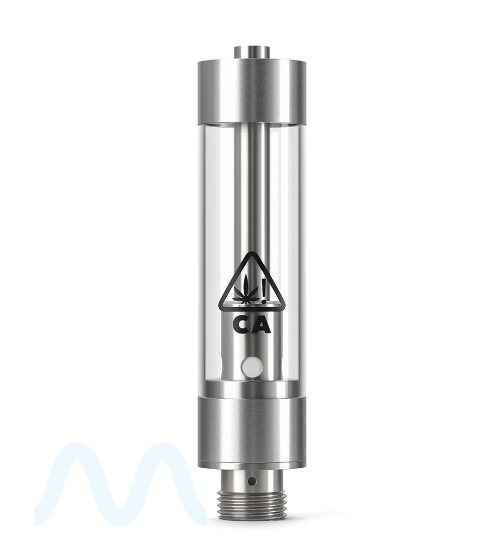 AVD California Universal Symbol | Plastic Vape Cartridge with 2mm Aperture | 1mL - Press On - 1200 Count