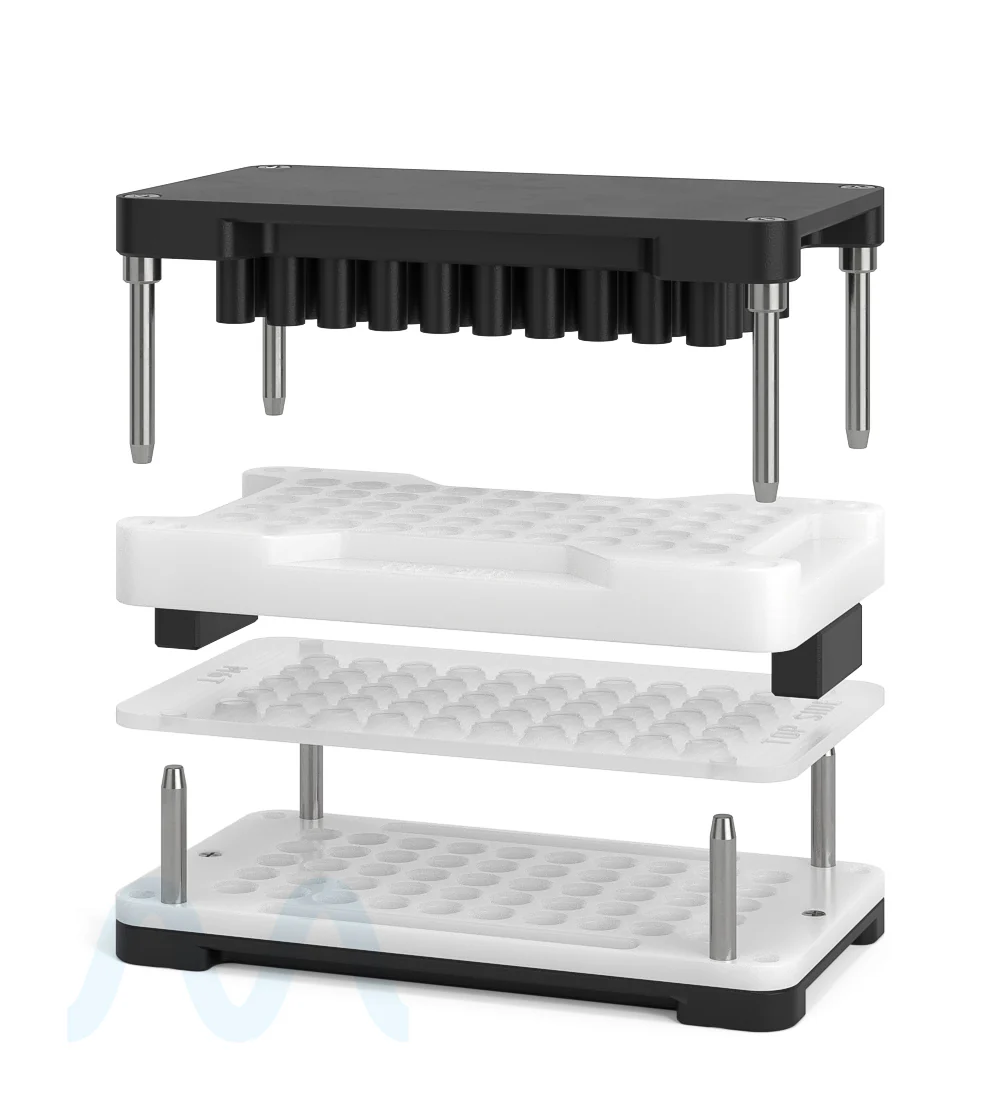 CCELL | Closing Jig Tray For M6T 1mL Cartridges | Fills 50 Count - Image 2