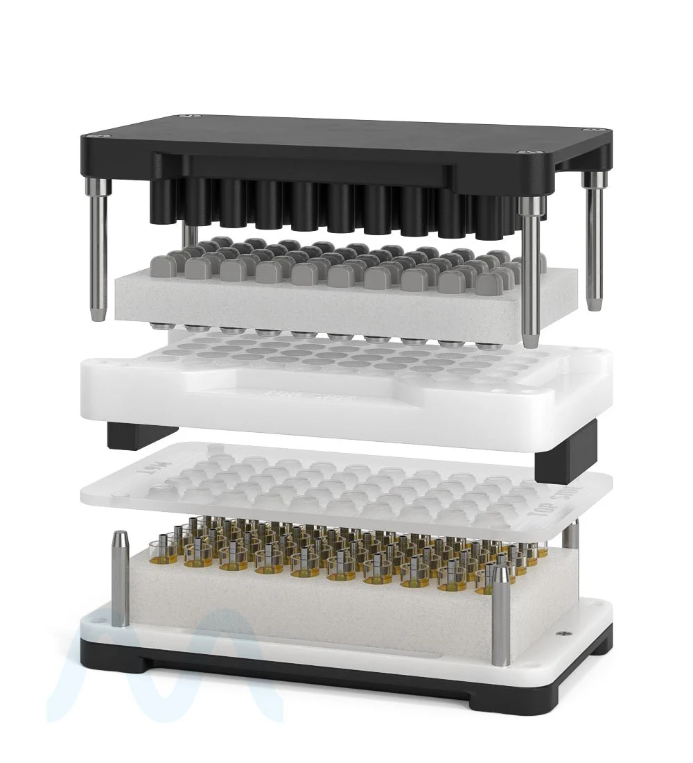 CCELL | Closing Jig Tray For M6T 1mL Cartridges | Fills 50 Count - Image 3