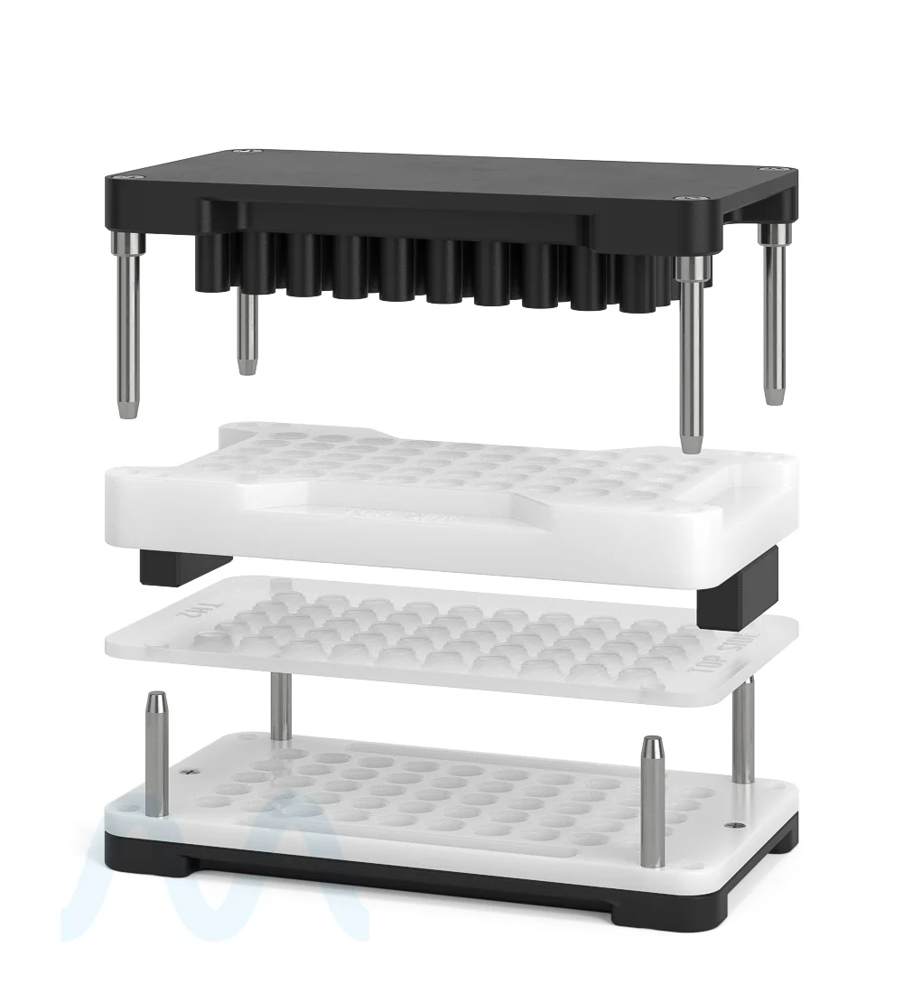 CCELL | Closing Jig Tray For TH2 0.5mL Cartridges | Fills 50 Count - Image 2