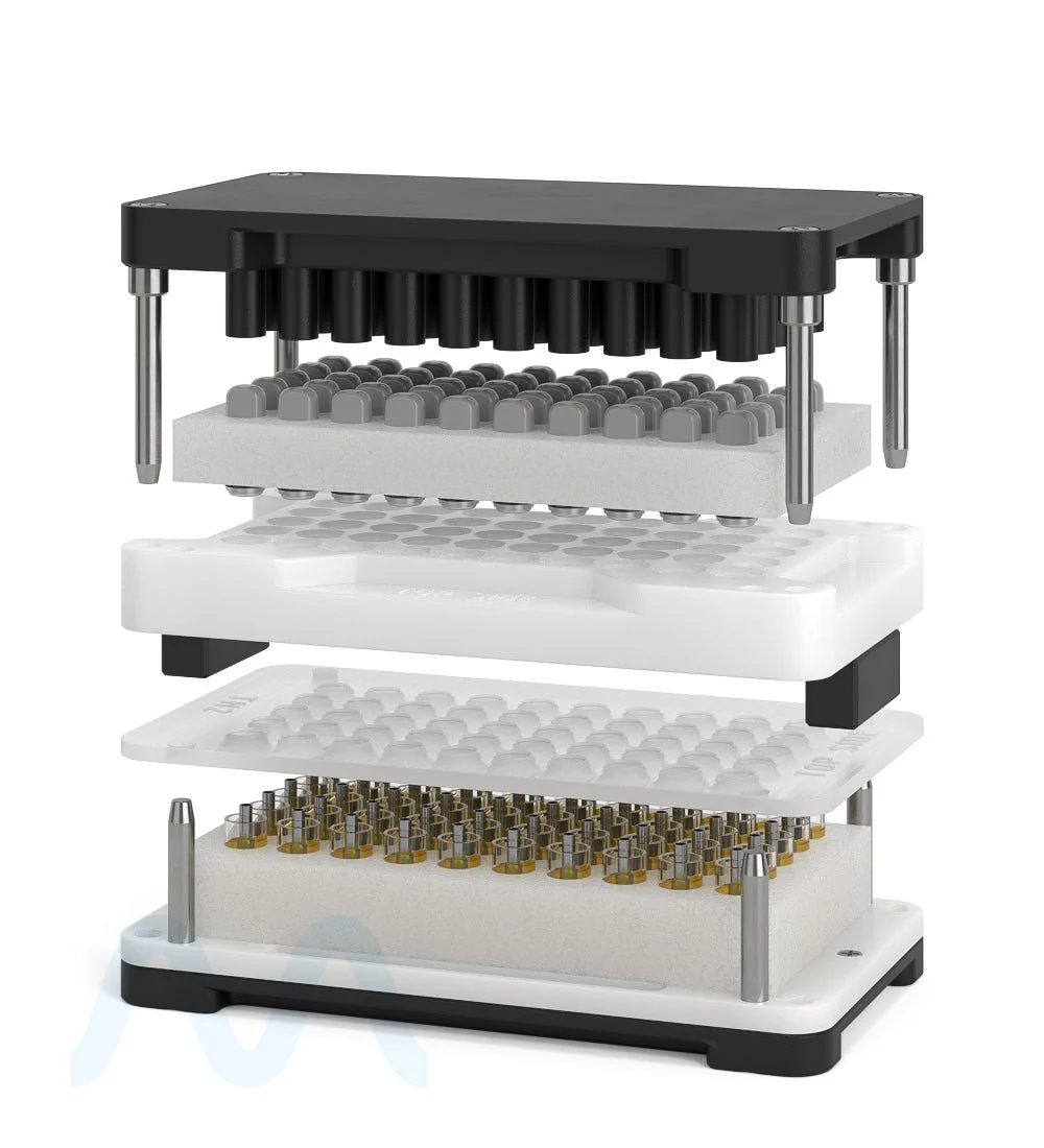 CCELL | Closing Jig Tray For TH2 0.5mL Cartridges | Fills 50 Count - Image 3