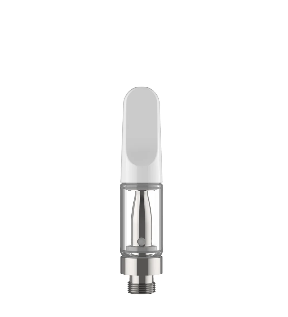CCELL TH2-EVO Glass Vape Cartridge with White Plastic Mouthpiece | 0.5mL - Snap Fit | Sample