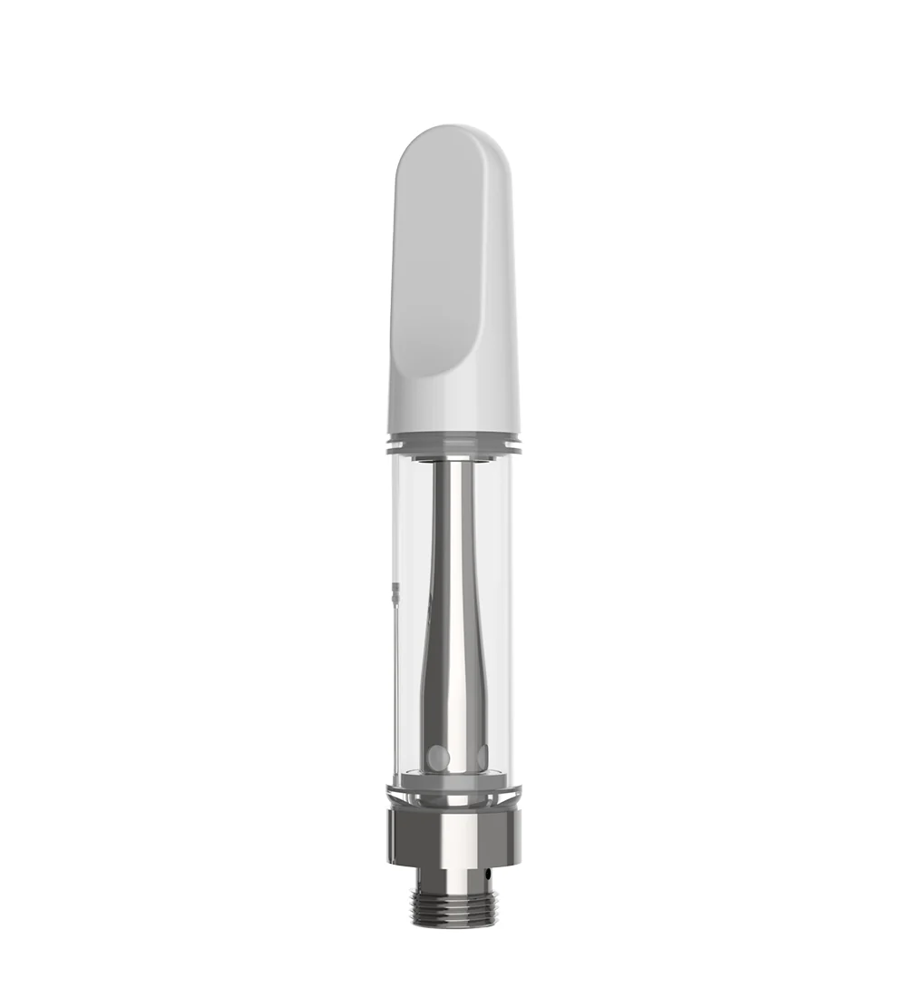 CCELL TH2-EVO Glass Vape Cartridge with White Plastic Mouthpiece | 1mL - Snap Fit | Sample