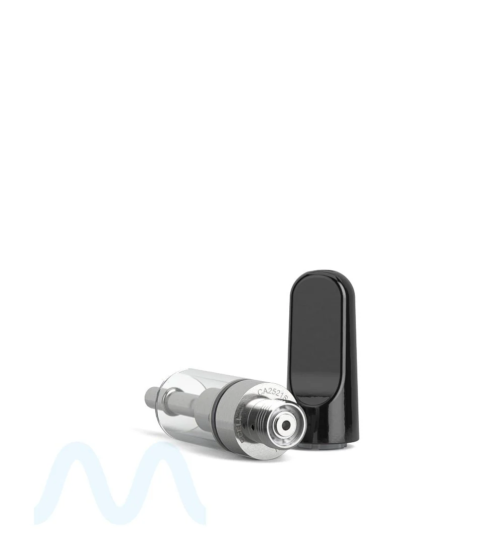 CCELL | TH2-SE Glass Vape Cartridge with Black Ceramic Mouthpiece | 0.5mL - Snap Fit - 100 Count - Image 7
