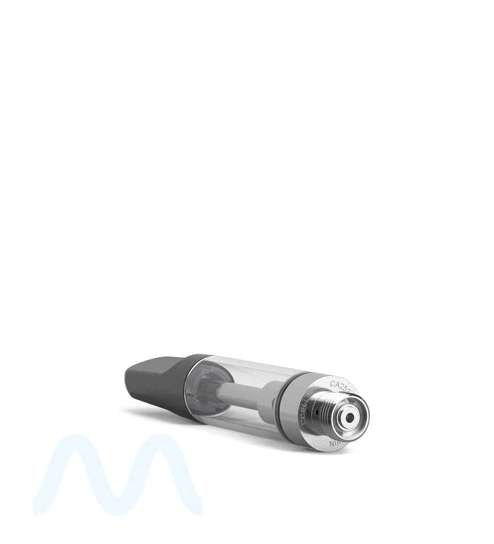 CCELL | TH2-SE Glass Vape Cartridge with Black Ceramic Mouthpiece | 1mL - Snap Fit - 100 Count - Image 3