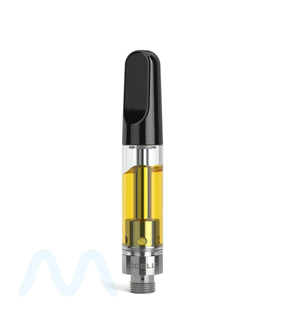 CCELL | TH2-SE Glass Vape Cartridge with Black Ceramic Mouthpiece | 1mL - Snap Fit - 100 Count - Image 5