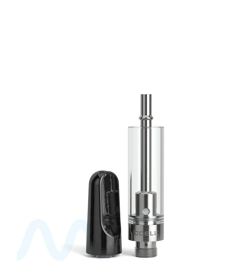 CCELL | TH2-SE Glass Vape Cartridge with Black Ceramic Mouthpiece | 1mL - Snap Fit - 100 Count - Image 6