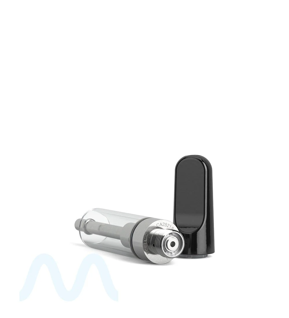 CCELL | TH2-SE Glass Vape Cartridge with Black Ceramic Mouthpiece | 1mL - Snap Fit - 100 Count - Image 7