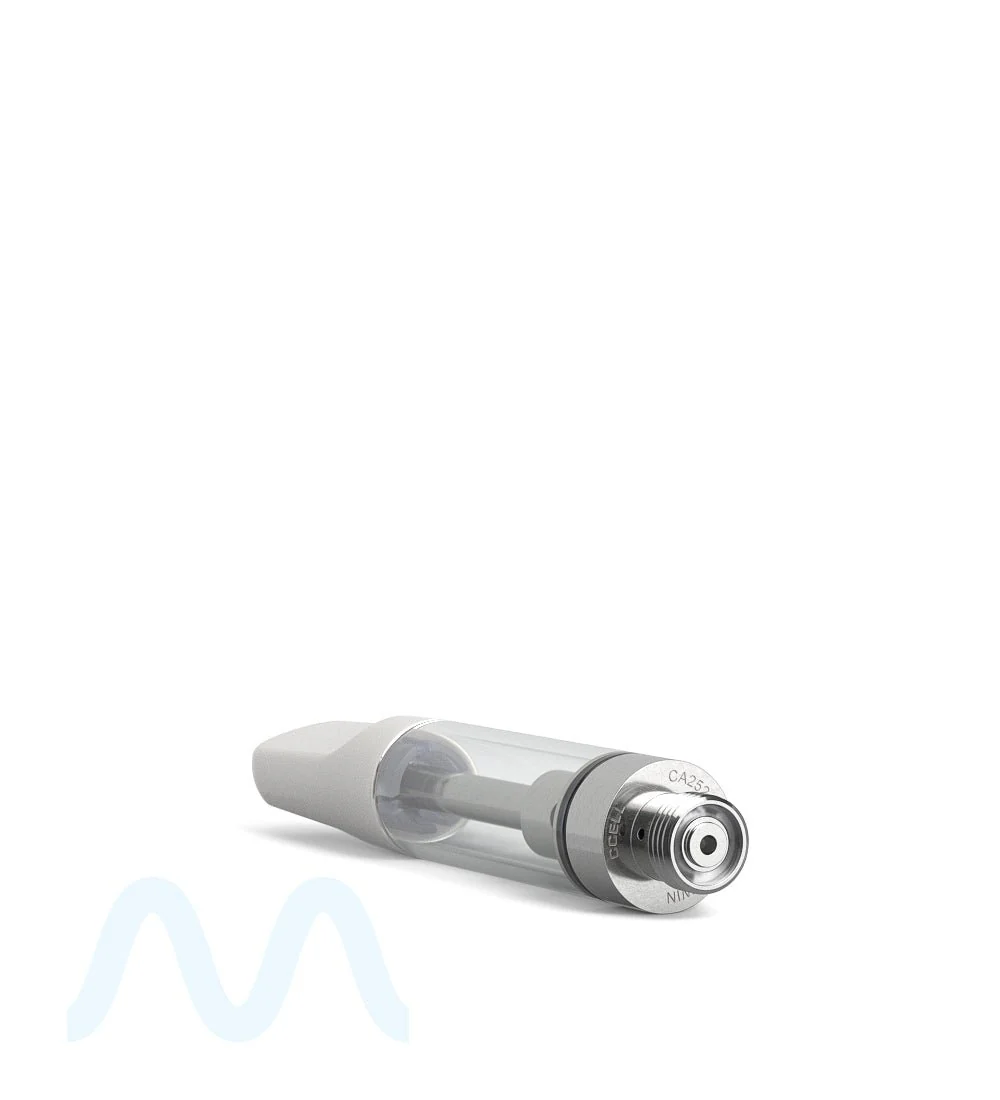 CCELL | TH2-SE Glass Vape Cartridge with White Ceramic Mouthpiece | 1mL - Snap Fit - 100 Count - Image 3