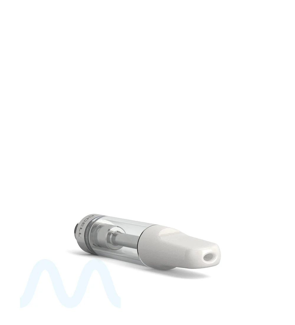 CCELL | TH2-SE Glass Vape Cartridge with White Ceramic Mouthpiece | 1mL - Snap Fit - 100 Count - Image 4