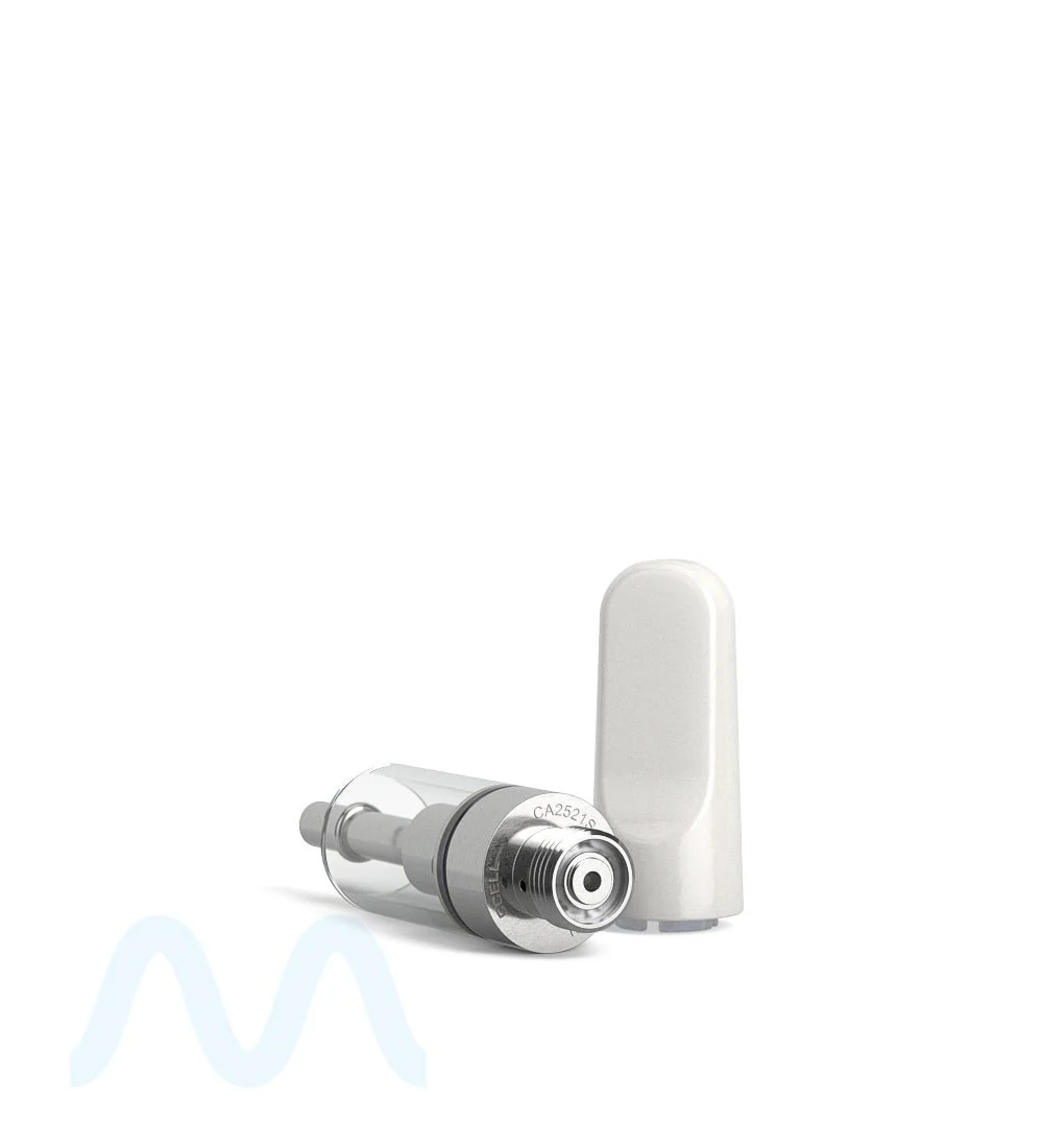 CCELL | TH2-SE Therma Plastic Vape Cartridge with White Ceramic Mouthpiece | 0.5mL - Snap Fit - 100 Count - Image 7