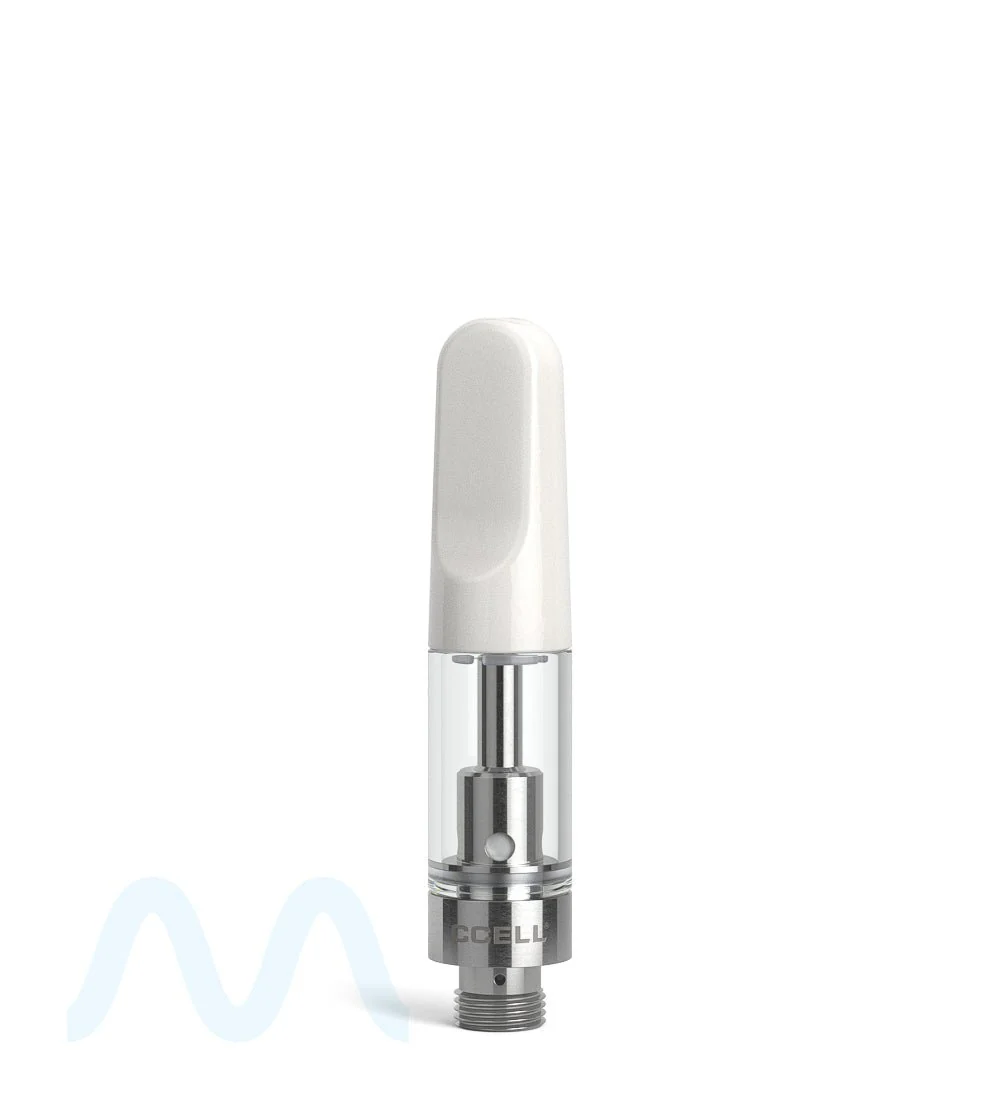 CCELL TH2-SE Therma Plastic Vape Cartridge with White Ceramic Mouthpiece | 0.5mL - Snap Fit | Sample