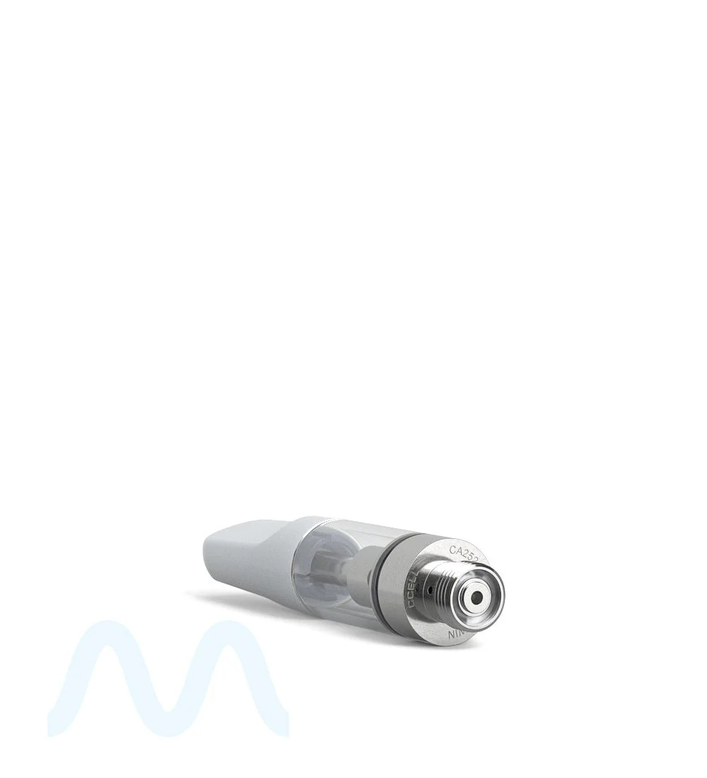 CCELL | TH2-SE Therma Plastic Vape Cartridge with White Plastic Mouthpiece | 0.5mL - Snap Fit - 100 Count - Image 3