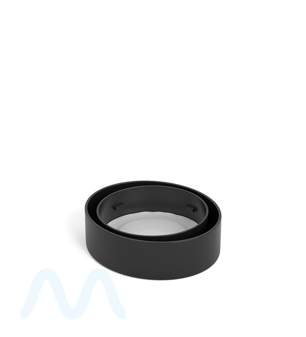 Child Resistant | Clear Glass Oval Concentrate Jar w/ Black Cap | 45mm - 5mL - 240 Count - Image 10