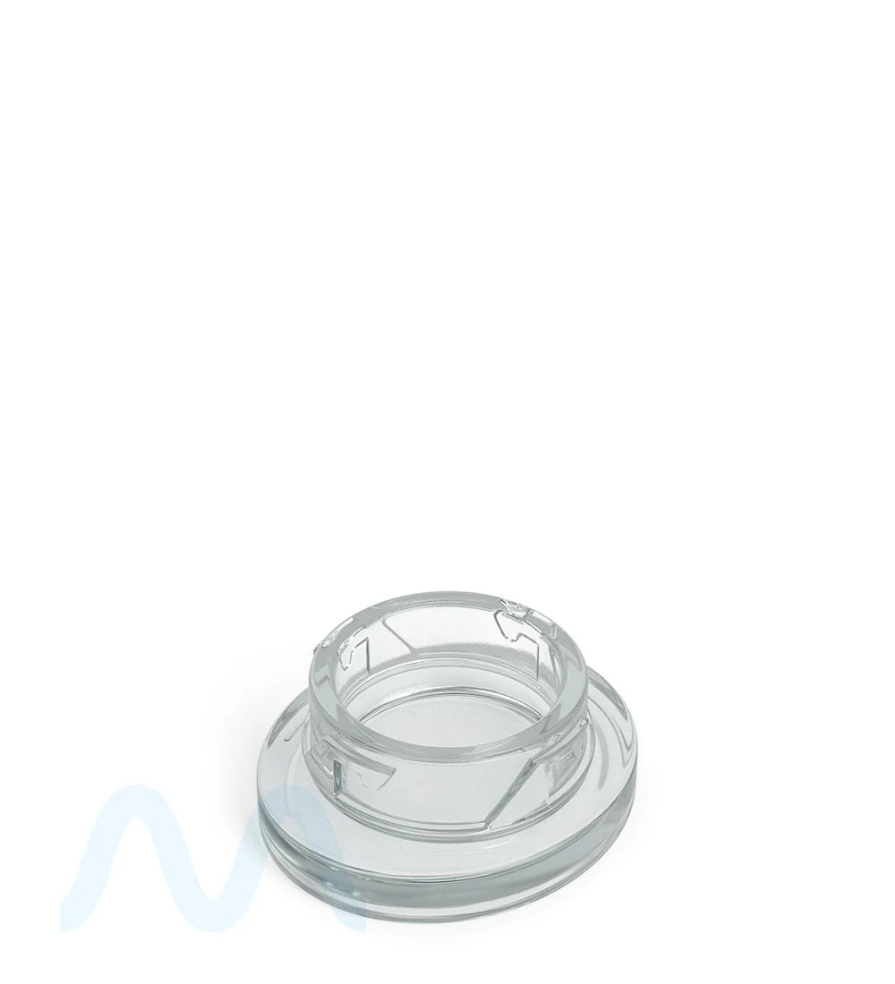 Child Resistant | Clear Glass Oval Concentrate Jar w/ Black Cap | 45mm - 5mL - 240 Count - Image 3