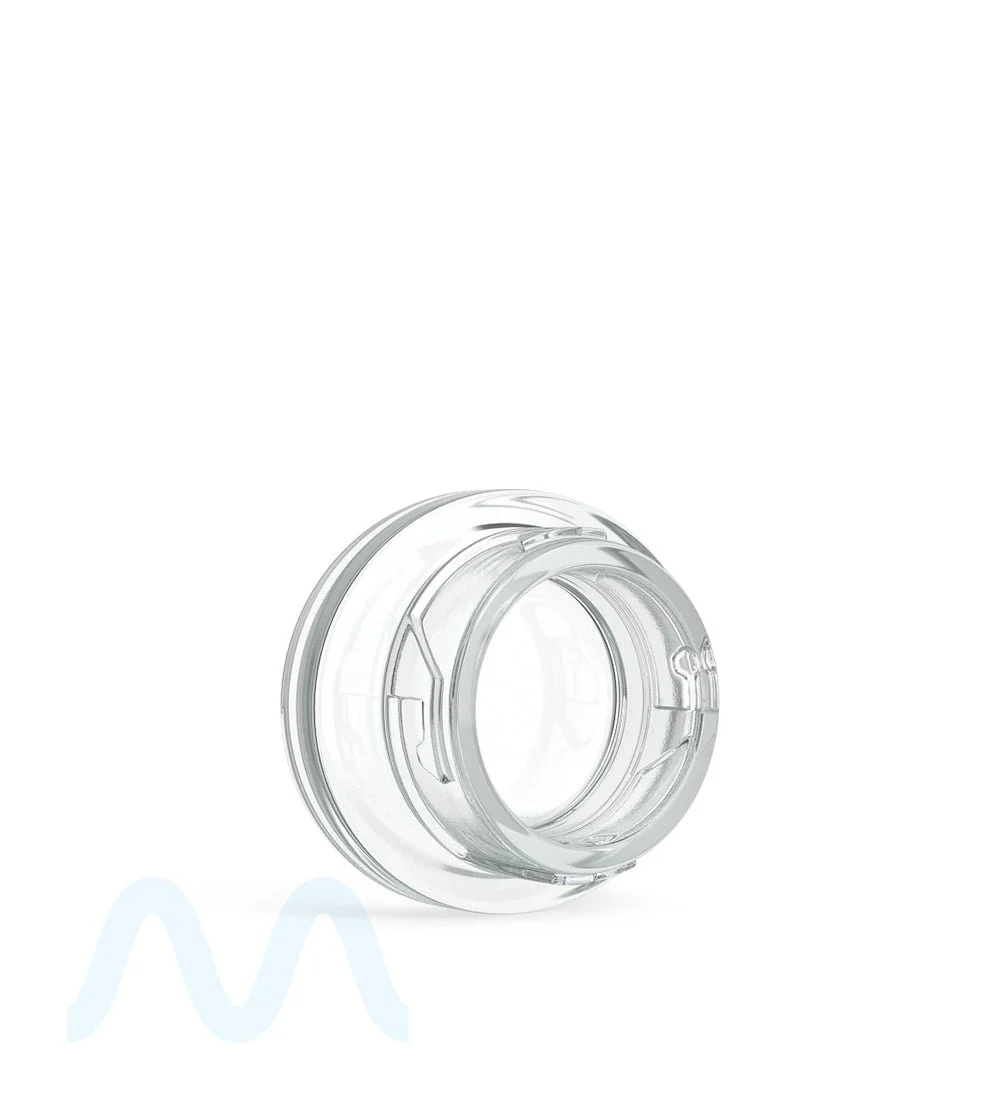 Child Resistant | Clear Glass Oval Concentrate Jar w/ Black Cap | 45mm - 5mL - 240 Count - Image 5