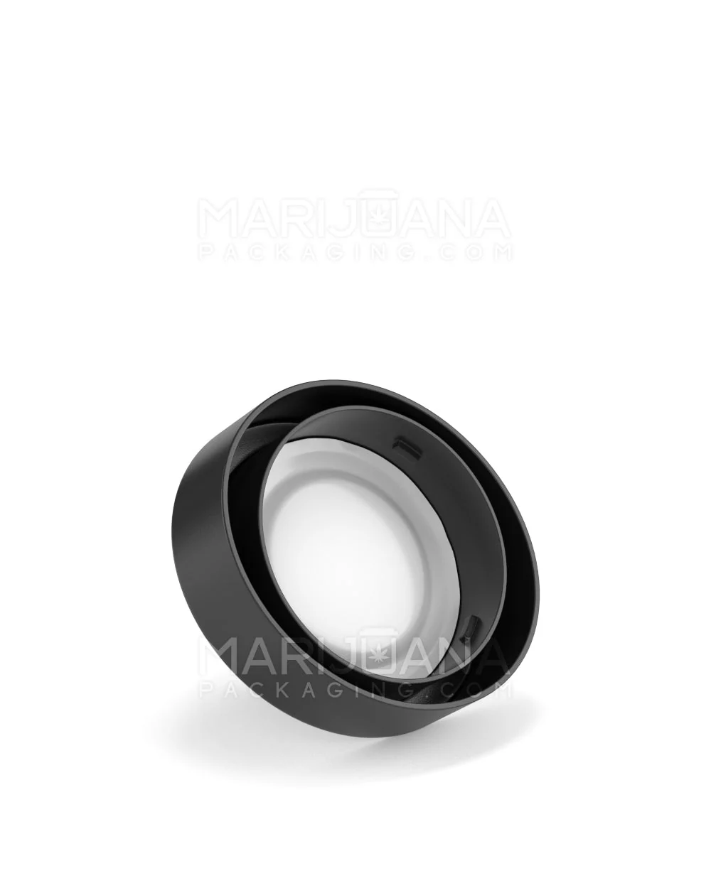 Child Resistant Clear Glass Oval Concentrate Jar w/ Black Cap | 45mm - 5mL | Sample - Image 8