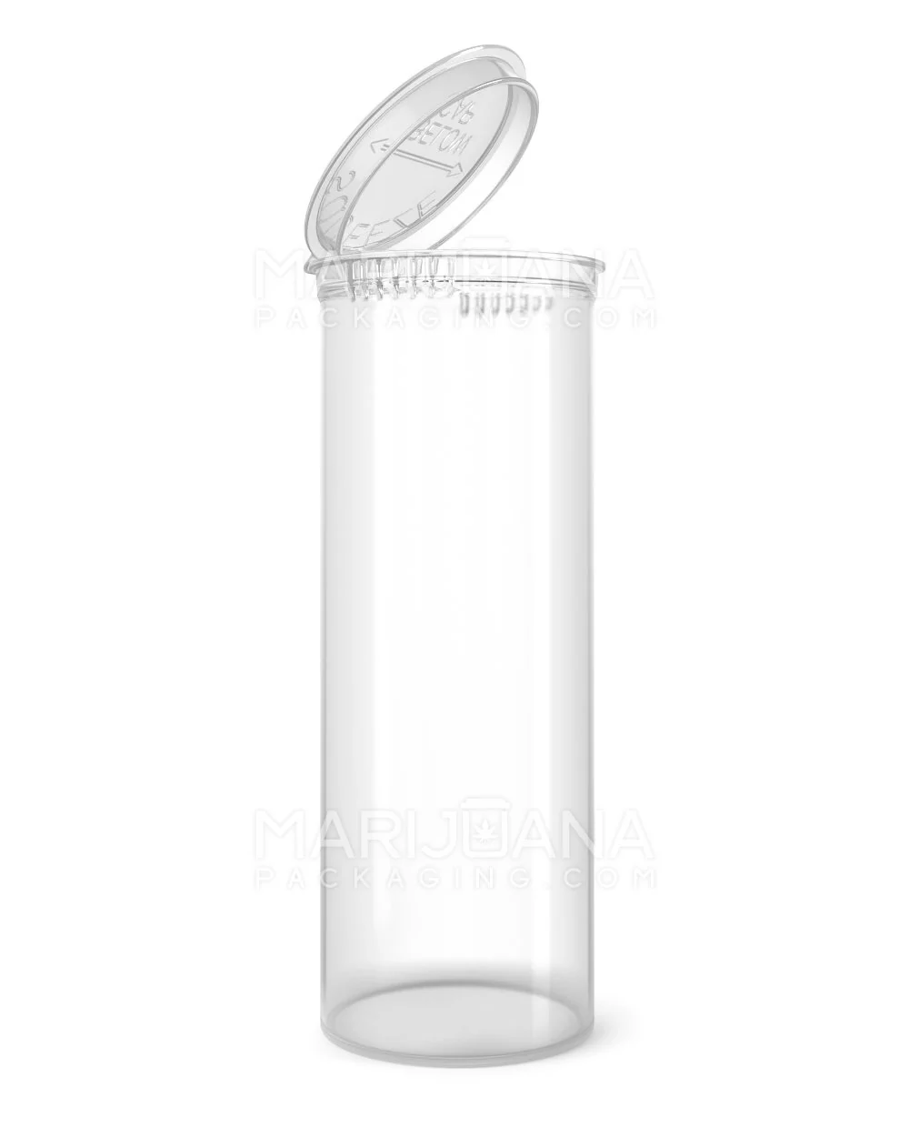 Child Resistant Clear Pop Top Bottles | 60dr - 14g | Sample