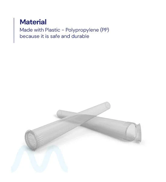 Child Resistant | Pop Top Transparent Conical Pre-Roll Tubes | 109mm - Clear - 1000 Count - Image 3