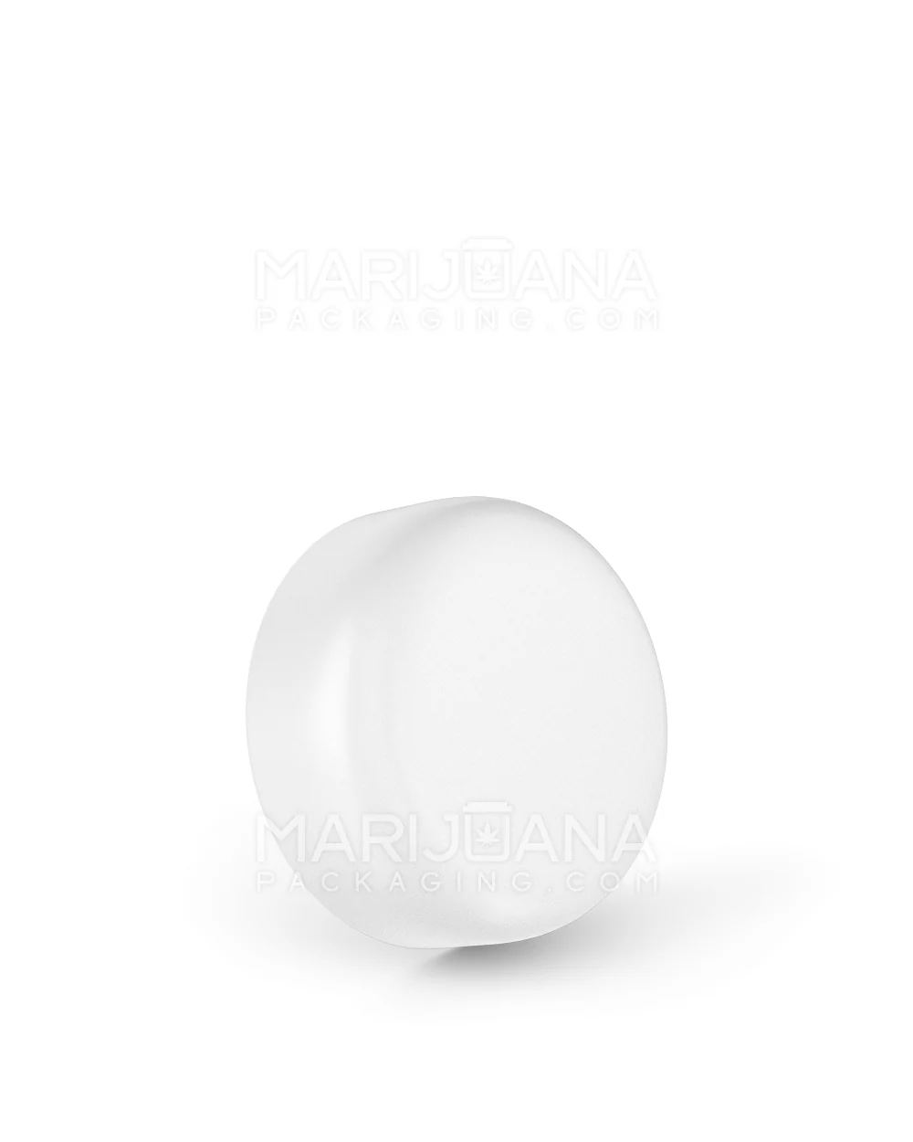 Child Resistant Dome Push Down & Turn Plastic Caps w/ Foil Liner | 38mm - Matte White | Sample