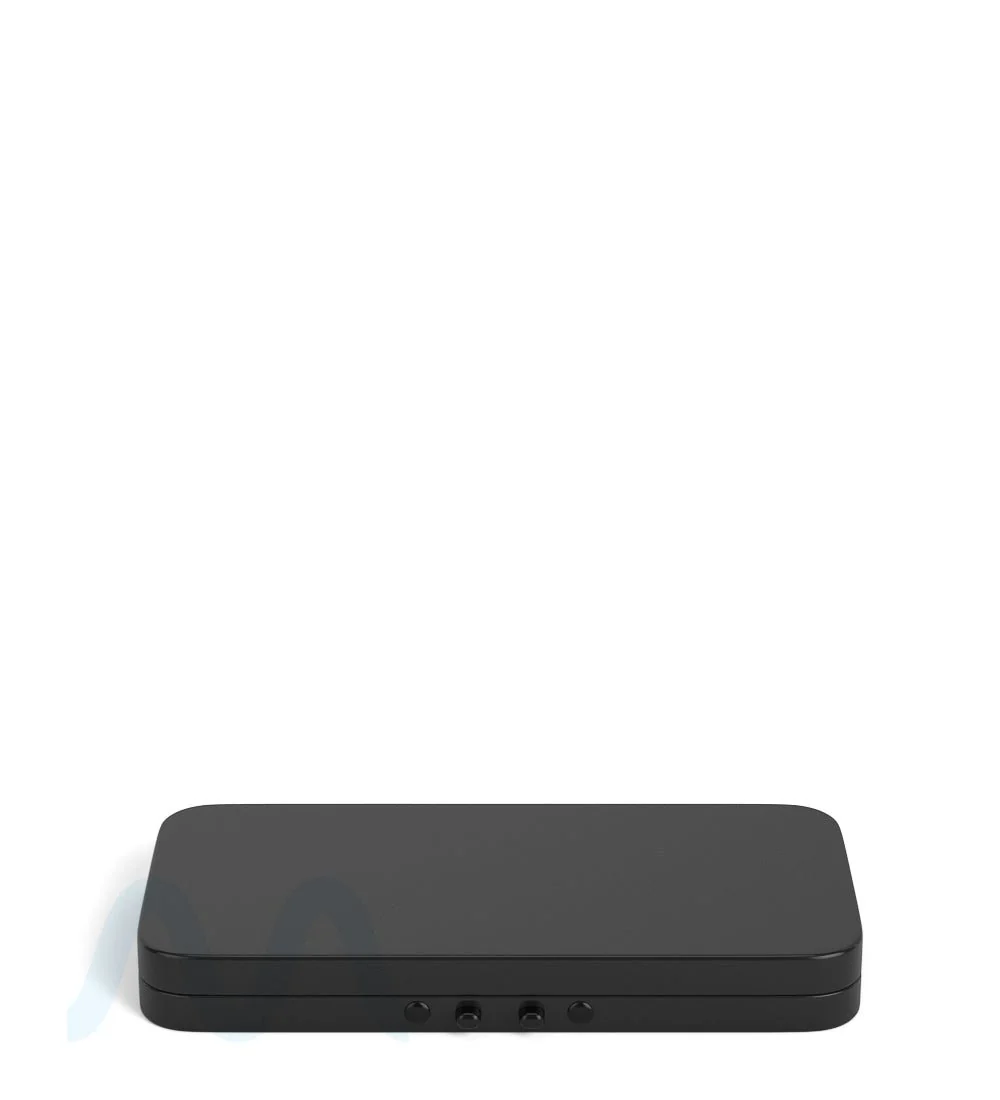 Child Resistant & Sustainable | Hinged-Lid Large Pre-Rolls Box | 120mm x 58mm - Black Tin - 100 Count