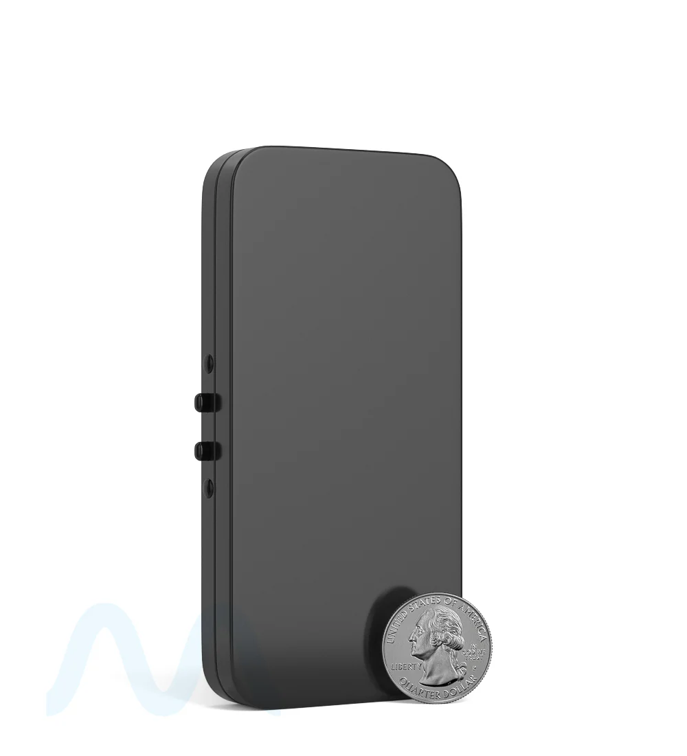Child Resistant & Sustainable | Hinged-Lid Large Pre-Rolls Box | 120mm x 58mm - Black Tin - 100 Count - Image 7