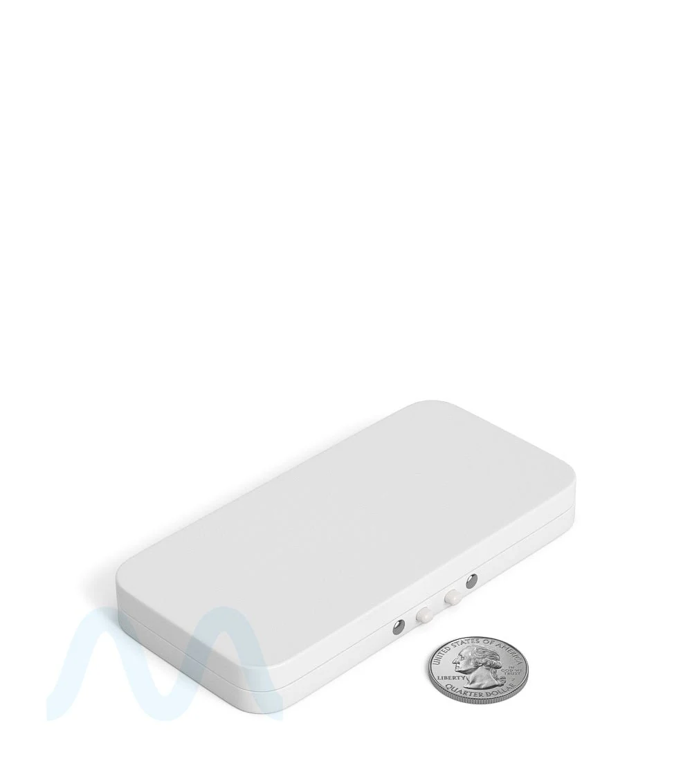 Child Resistant & Sustainable | Hinged-Lid Large Pre-Rolls Box | 120mm x 58mm - White Tin - 100 Count - Image 8