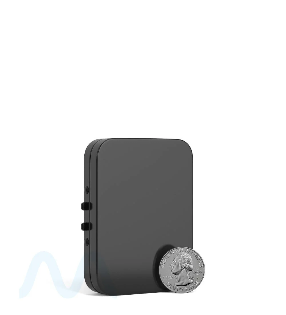 Child Resistant & Sustainable | Hinged-Lid Mini Pre-Rolls Box | 80mm x 58mm - Black Tin - 100 Count - Image 8
