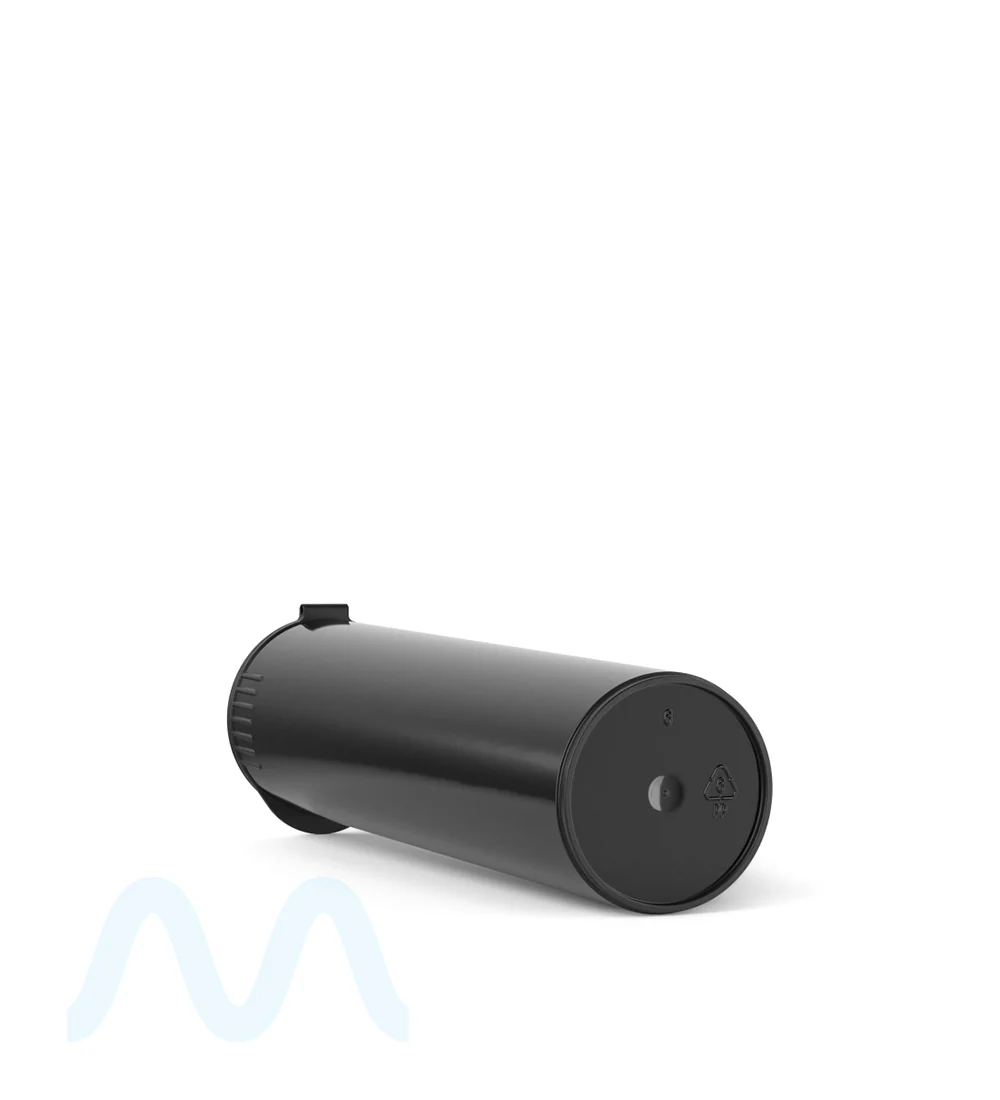 Child Resistant | King Size Pop Top Opaque Wide Multi Plastic Pre-Roll Tubes | 116mm - Black - 250 Count - Image 4
