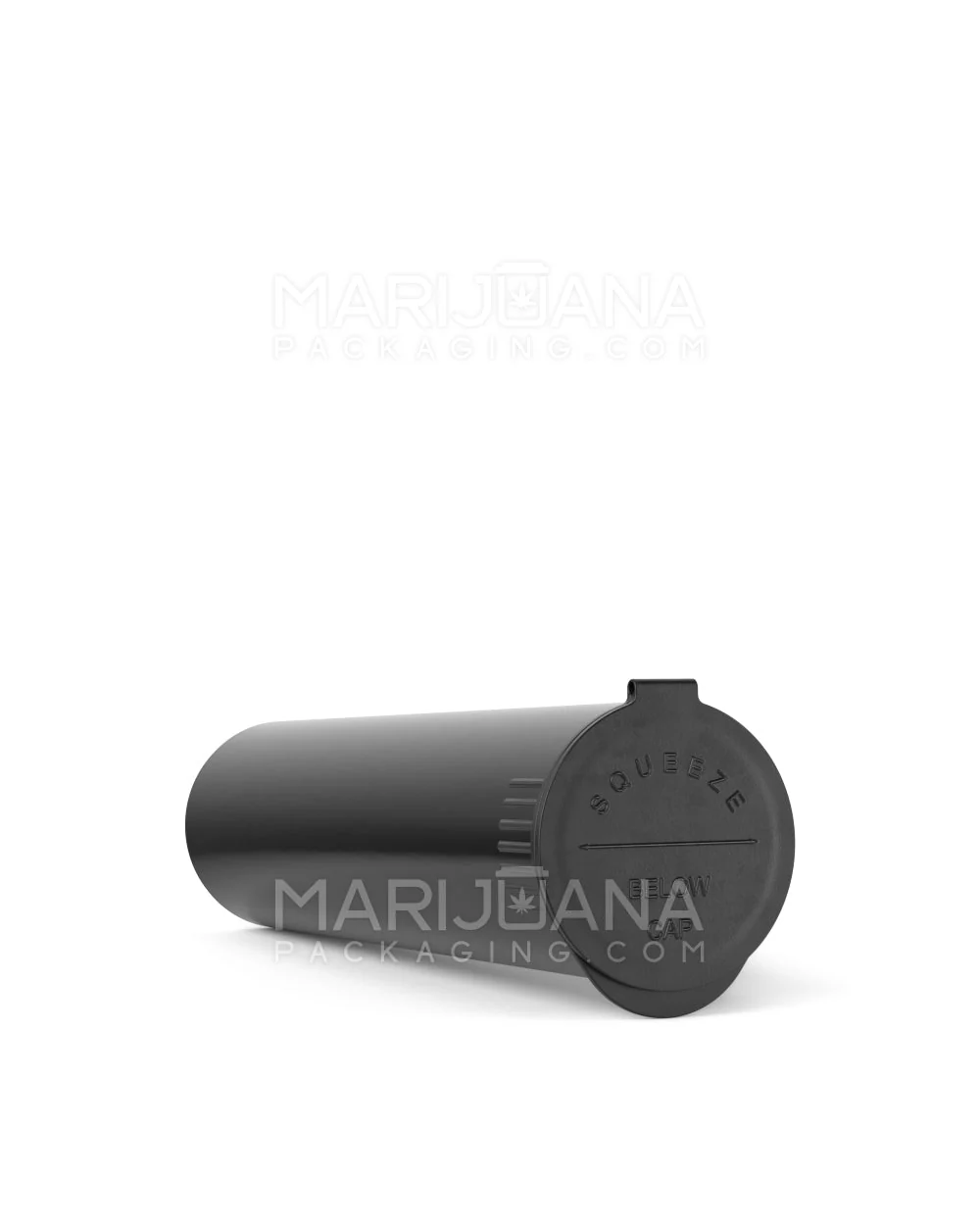 Child Resistant King Size Pop Top Opaque Wide Multi-Pre-Roll Plastic Pre-Roll Tubes | 116mm - Black | Sample - Image 3
