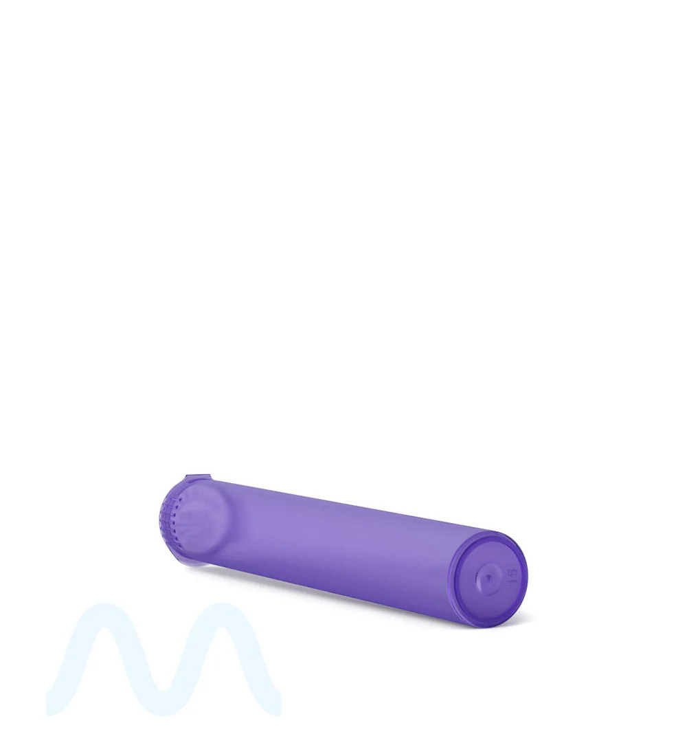Child Resistant | King Size Pop Top Translucent Plastic Pre-Roll Tubes | 116mm - Purple - 1000 Count - Image 4