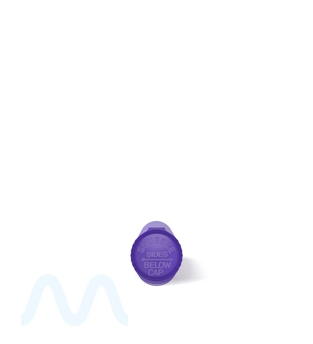 Child Resistant | King Size Pop Top Translucent Plastic Pre-Roll Tubes | 116mm - Purple - 1000 Count - Image 5