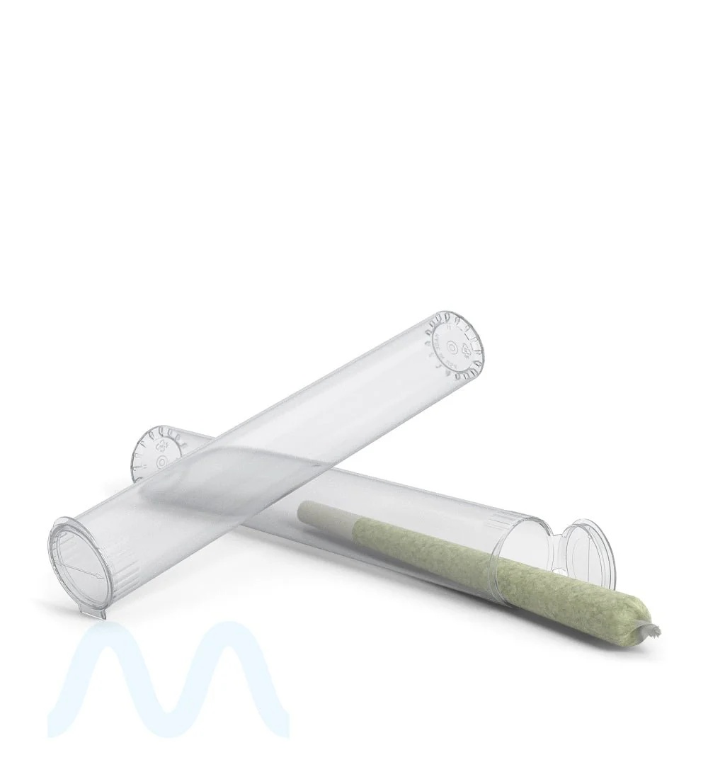 Child Resistant | King Size Pop Top Transparent Plastic USA Pre-Roll Tubes (Open) | 116mm - Clear - 1000 Count - Image 10