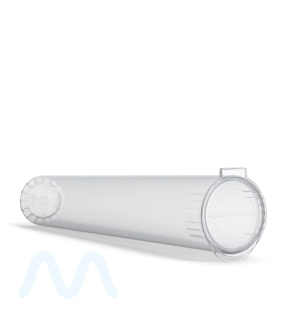 Child Resistant | King Size Pop Top Transparent Plastic USA Pre-Roll Tubes (Open) | 116mm - Clear - 1000 Count - Image 5