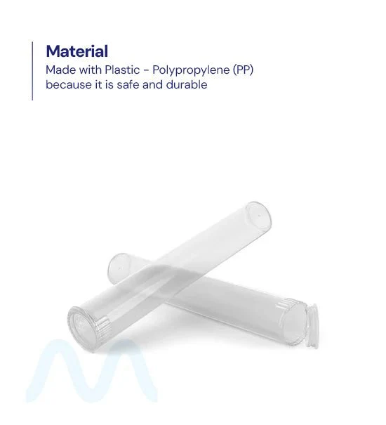 Child Resistant | King Size Pop Top Plastic Pre-Roll Tubes | 116mm - Clear - 1000 Count - Image 6