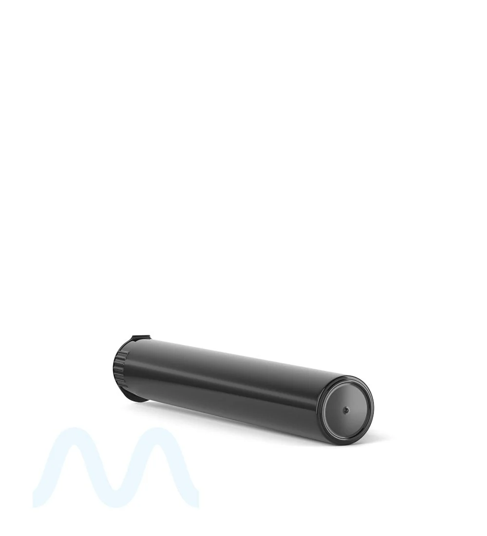 Child Resistant | King Size Pop Top Opaque Plastic Pre-Roll Tubes | 116mm - Black - 1000 Count - Image 5