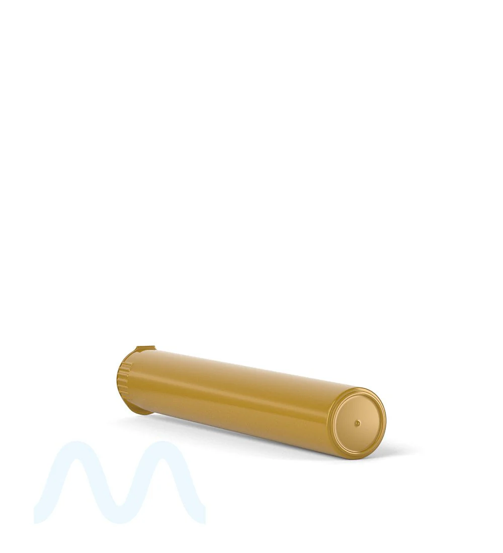 Child Resistant | King Size Pop Top Opaque Plastic Pre-Roll Tubes | 116mm - Gold - 1000 Count - Image 5