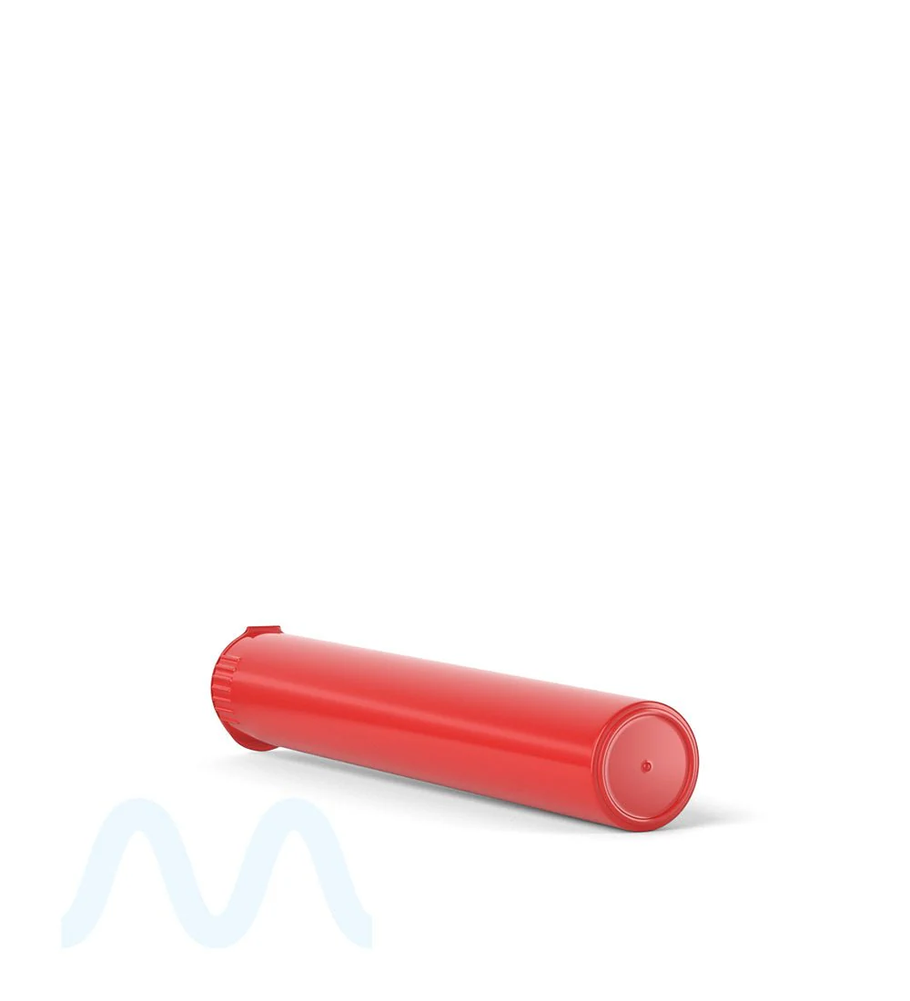 Child Resistant | King Size Pop Top Opaque Plastic Pre-Roll Tubes | 116mm - Red - 1000 Count - Image 5