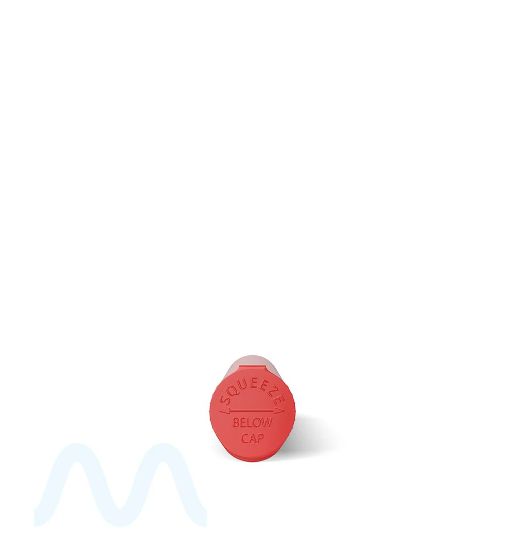 Child Resistant | King Size Pop Top Opaque Plastic Pre-Roll Tubes | 116mm - Red - 1000 Count - Image 6